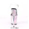 Pee Toe Transparent Ankle Buckle Straps Clear Stiletto Platform Pole Sandals - Lavender PVC