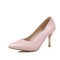 Pointed Toe Golden Stiletto Heels Pastel Pumps - Pink