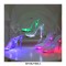 Light Up Italian Heels Peep Toe Ankle Strap Glowing Platform 5 Inch Heel Sandals - Gold