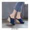 Peep Toe Denim Wedges Platforms Sandal  - Blue