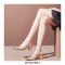 Pointed Toe Chunky Heels Slingback Buckle Straps Vintage Sandals Pumps - Gold