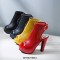 Peep Toe Ankle Back Straps Platforms Cuban Heels Summer Boots - White