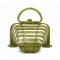 Folding Designed Acrylic Beach HandBag - Light Green