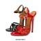 Stiletto Heels Ankle Straps Butterfly Knot Pumps - White