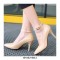 Pointed Toe Stiletto Heels Ankle Straps Pumps  - Beige