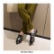 Pointed Toe Western Lace Up Snake Print Loafer Oxford Shoes - Silver Black