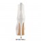 Stiletto Heels Platfom Ankle Mesh Summer Booties - White