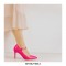 Stiletto Heels Pointed Toe Mary Janes Patent Pumps - Pink