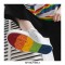 Soho Lace-Up Rainbow Canvas Sneakers -  Black