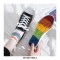 Soho Lace-Up Rainbow Canvas Sneakers -  White