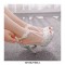 Peep Toe Ankle Buckle Straps Italian Style 2.75 Inches Heels Wedding Dorsay Pumps - White