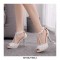 Peep Toe Ankle Buckle Straps Italian Style 2.75 Inches Heels Wedding Dorsay Pumps - White