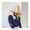 Vintage Pointed High Wide Brim Costumes Catwalk Hat - White