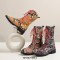 Round Toe Ankle Highs Lace Up Ethnic Mandala Print Boots - Yellow