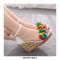 Peep Toe Ankle Buckle Straps High Wedges Heels Platforms Sandals - White