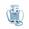 Drink Box Shaped  Cartoon Printed Shoulder Purses Bags - Blue