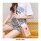 Drink Box Shaped  Cartoon Printed Shoulder Purses Bags - Blue