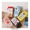 Drink Box Shaped  Cartoon Printed Shoulder Purses Bags - Blue