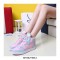 Round Toe Cute Anime Kawaii Flats Lace Up Ankle Mid Sneakers - Angel
