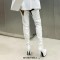 Round Toe Over The Knees Studded Stiletto Heels Side Zipper Rivets Platforms Boots - White