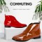 Round Toe Leaf Shaped Side Zipper Lace Up Autumn Flats Boots - White