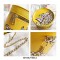 Popcorn Box Chain Crossbody Bags - Yellow