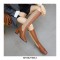 Chunky Heels Pull On Knee High Strecth Boots - Brown