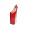 Round Toe 8.6 inches Pointed Metal Heels Platforms Patent Pumps - Red