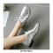 Casual British Lace Up Loafer Oxford Shoes - Silver