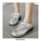 Casual British Lace Up Loafer Oxford Shoes - Silver