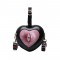 Heart Shaped Eyes Printed Shoulder Creepy Bags - Black