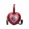 Heart Shaped Eyes Printed Shoulder Creepy Bags - Red
