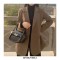 Designer Personalized Lock Top Handle Soft Crossbody Shoulder Bags - Beige
