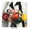Small Dumpling Shaped Hand and Shoulder Bags - Apricot