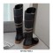Autumn Style Rivet Decorated Genuine Leather Ankle Boots with Side Zipper - Black