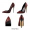 Stiletto Italian Heels Pointed Toe Rhinestones Decorated Pumps - Red