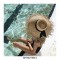 Fringed Wide Brim Raffia  Straw Ribbon Bowknot Summer Beach Vacation Hat - Beige