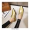 Pointed Toe Western Lace Up Loafer Oxford Shoes - Gold