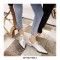 Pointed Toe Western Lace Up Loafer Oxford Shoes - Silver