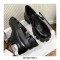 Round Toe Lace Up Chunky Heels Platforms Wednesday School Loafers - Black