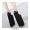 Round Toe Extreme Heels Platforms Buckle Straps Mary Janes Fetish Pumps - Black