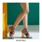 Chunky Heels Peep Toe Ankle Straps Rhinestones Birdy Sandals  - Multicolor