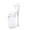 Peep Toe Strange Slim Pointed Ultra Heels Ankle Buckle Straps LED Light Pumps - White