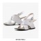 Peep Toe Strange Heels Wedges Back Straps Summer Sandals - Gray