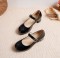 Medium Heels Platform Pumps Mary Janes Strap Sandals - Black