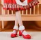 Medium Heels Platform Pumps Mary Janes Strap Sandals - Red