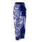 Hot Summer Beach Cover Ups Mayokini Flowers Swimsuits - Blue White
