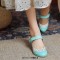 Round Toe Italian Heels Retro Fretwork Mary Janes Pumps - SkyBlue