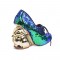 Round Toe Fantasy Bambi Deer Heels Lace Up Party Pumps - Green