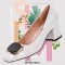Square Toe Chunky Heels Vintage Pumps - Black